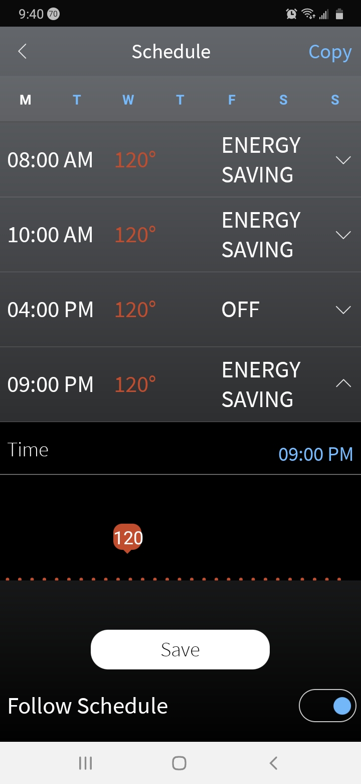 Energy App Screenshot